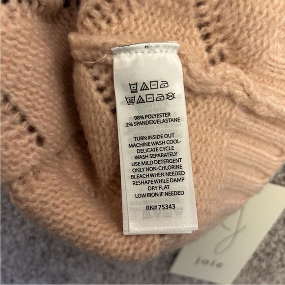 JOIE Women's Long Sleeve Pullover Sweater Pink Crew Neck Stretch Size XS - NWT - Picture 11 of 11